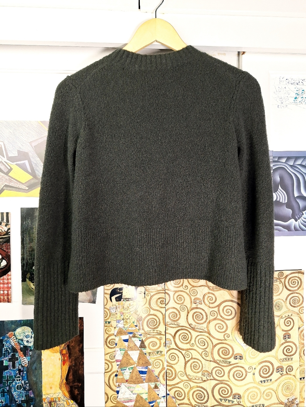 All Saints Tiana Tamora Crop Sweater Only Womens Size XS Wool Blend Fairy Grunge - Picture 3 of 6